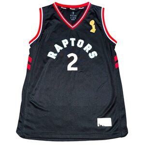 Youth Toronto Raptors Kawhi Leonard Fanatics Black Fast Break Jersey - XL